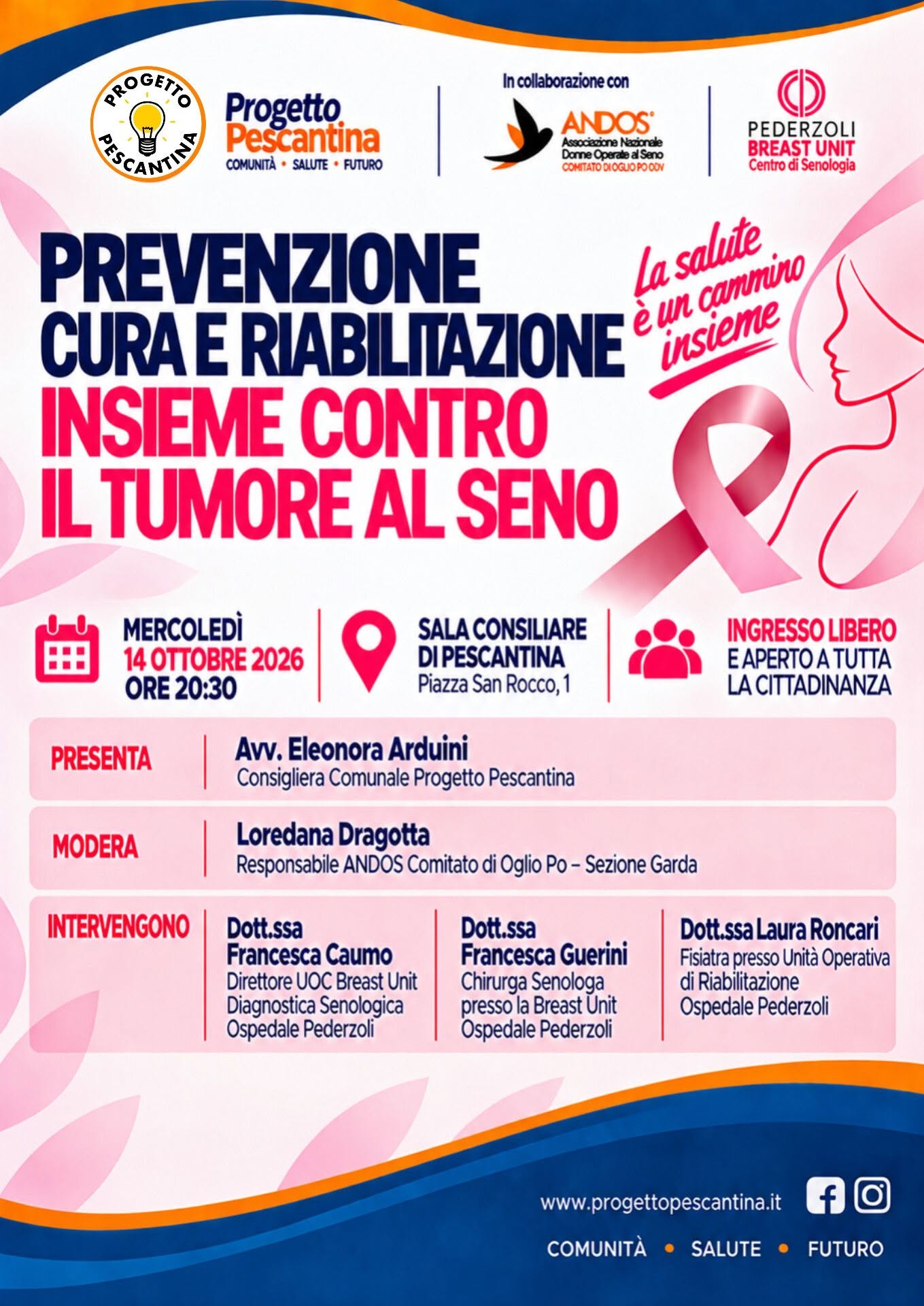 Prevenzione, cura e riabilitazione. Insieme contro il tumore al seno